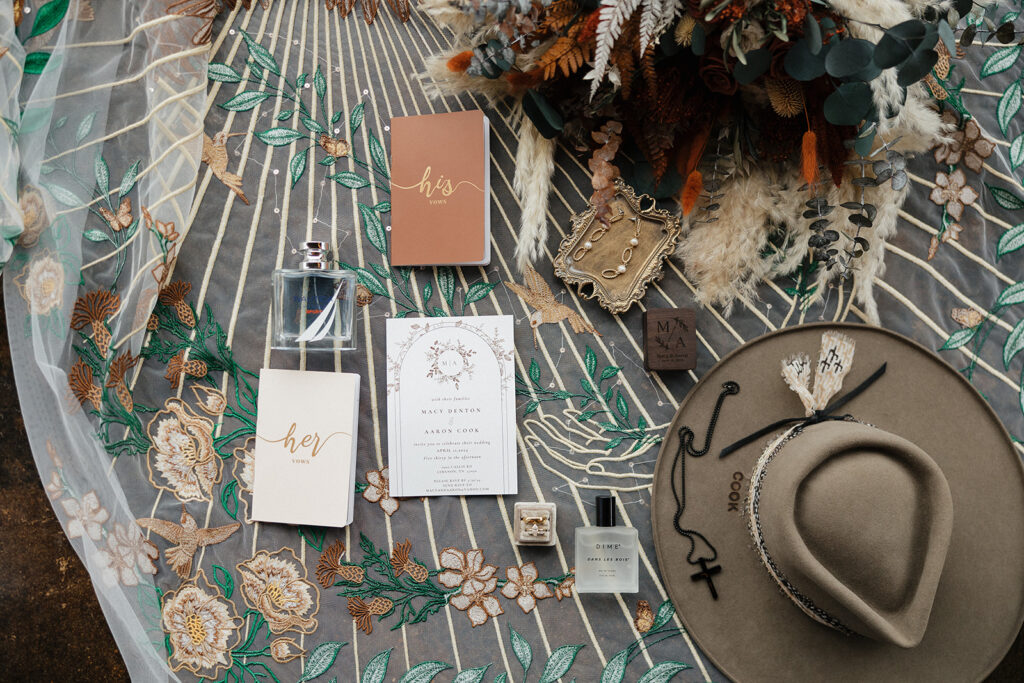 Fun Boho Wedding details