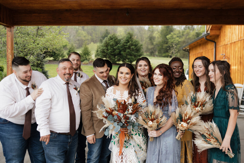 Fun Boho Wedding Day at Tucker’s Gap, TN