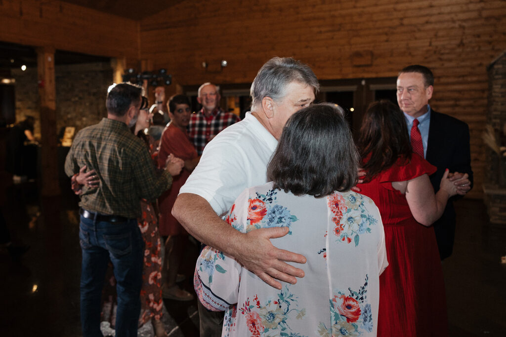 guests at the wedding reception