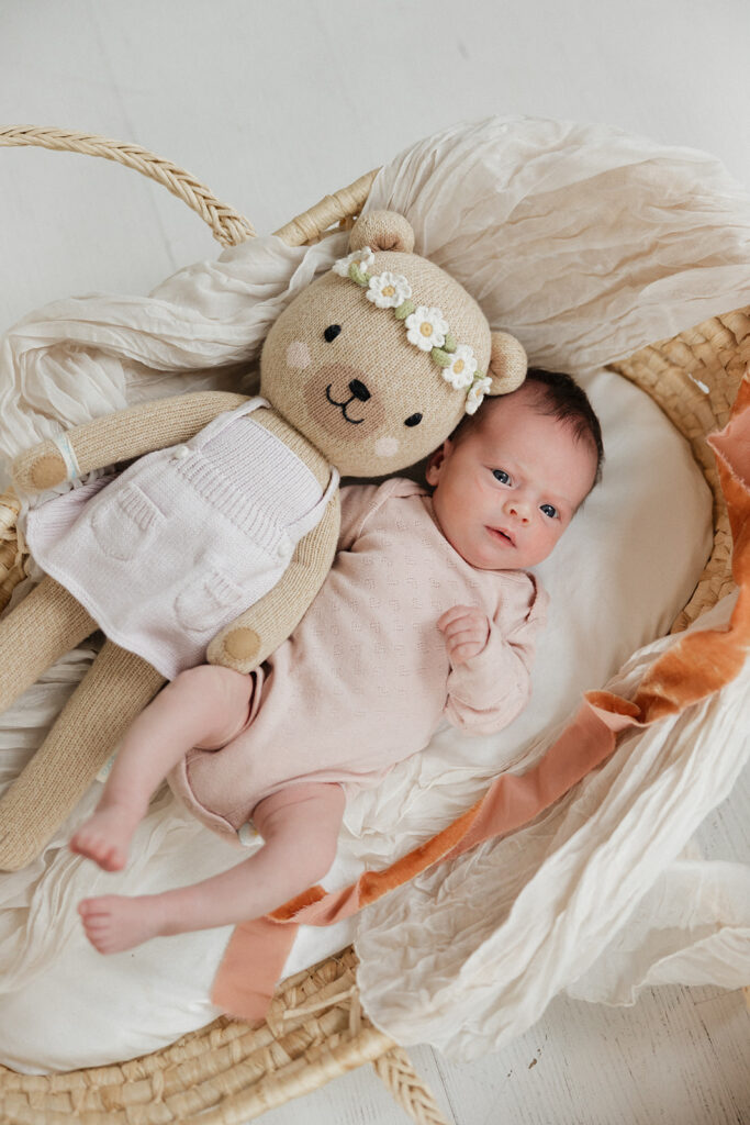 cute newborn studio photoshoot