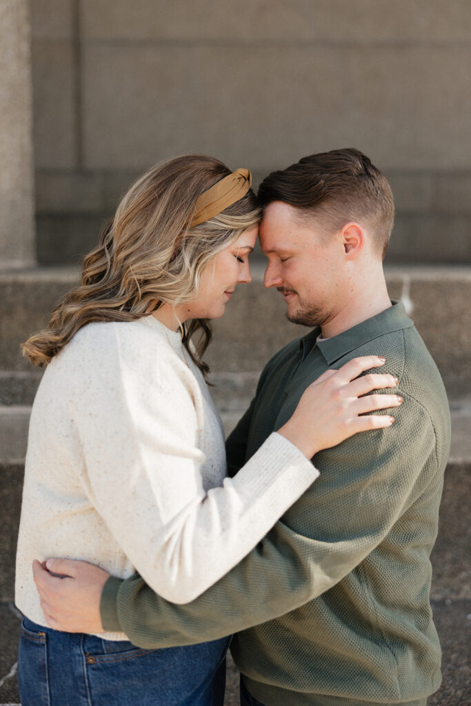 cute couple at their dream engagement session