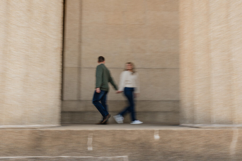 cute couple at their photoshoot in nashville