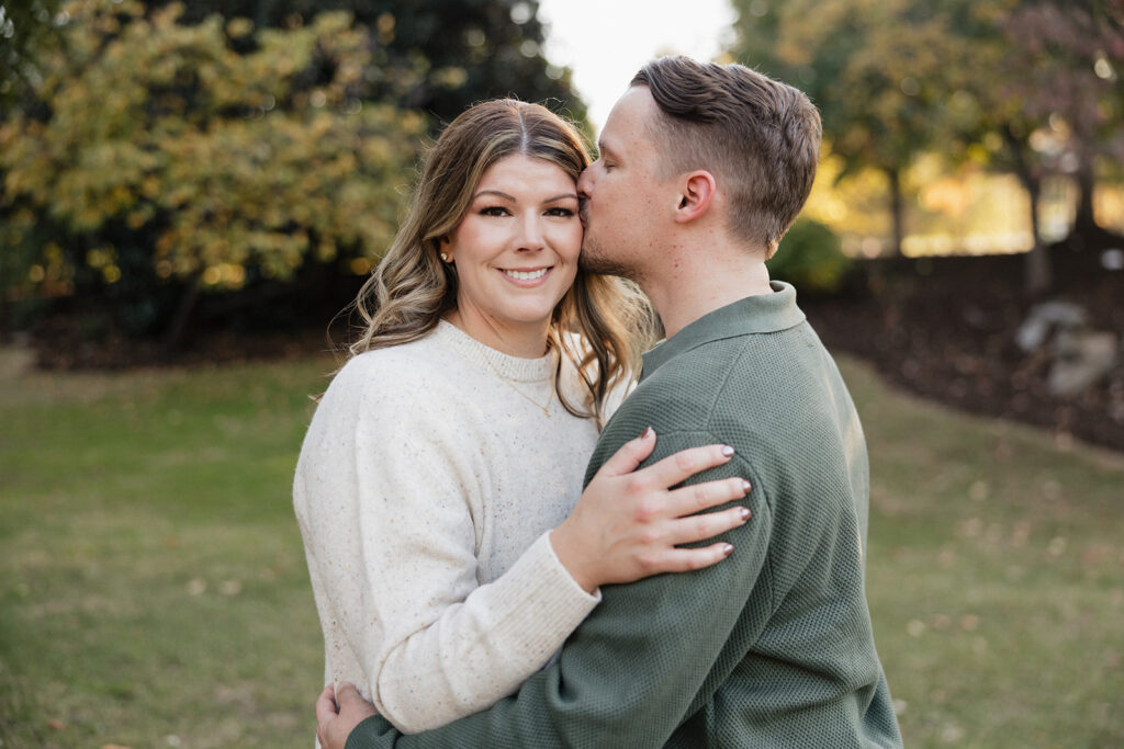 cute couple at their dream engagement photoshoot