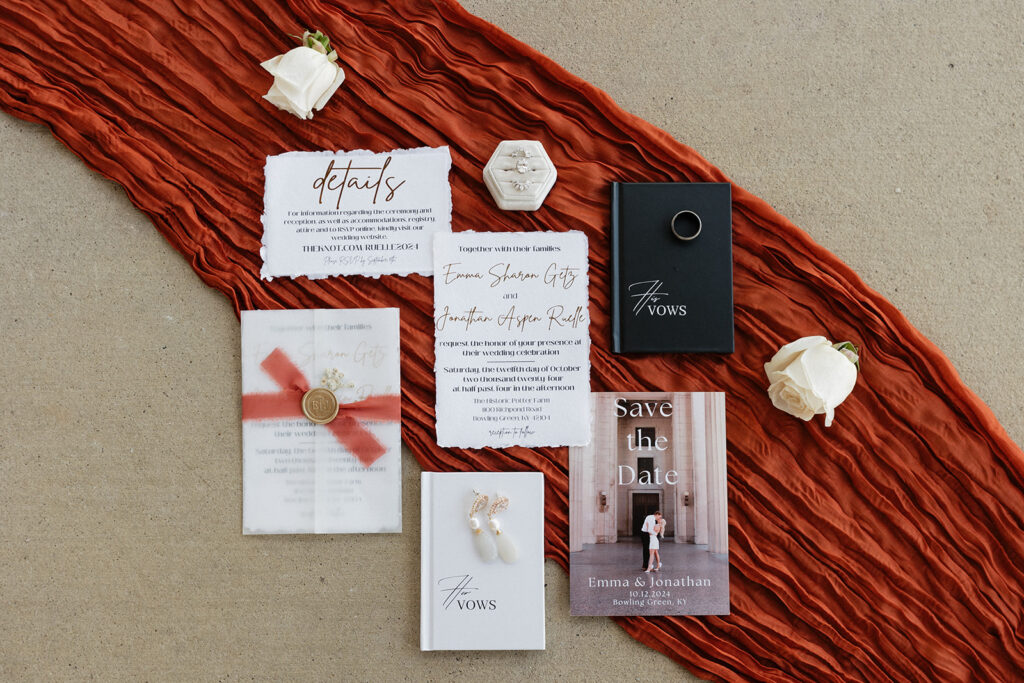 stunning colorful wedding details 