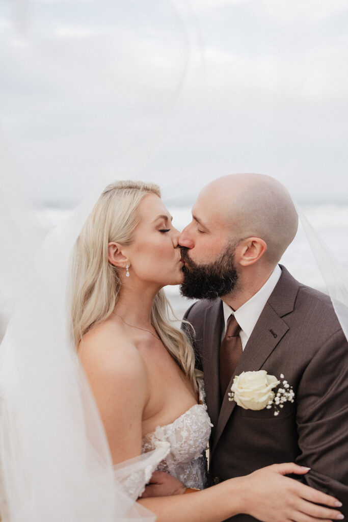 An Elegant Outer Banks Wedding with the Most Iconic Pool Exit Ever!