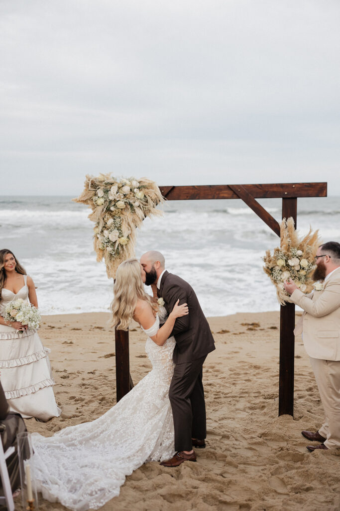 An Elegant Outer Banks Wedding with the Most Iconic Pool Exit Ever!
