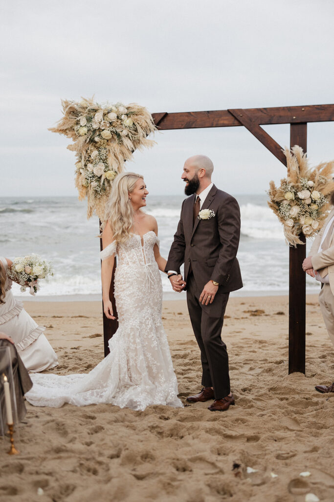 An Elegant Outer Banks Wedding with the Most Iconic Pool Exit Ever!