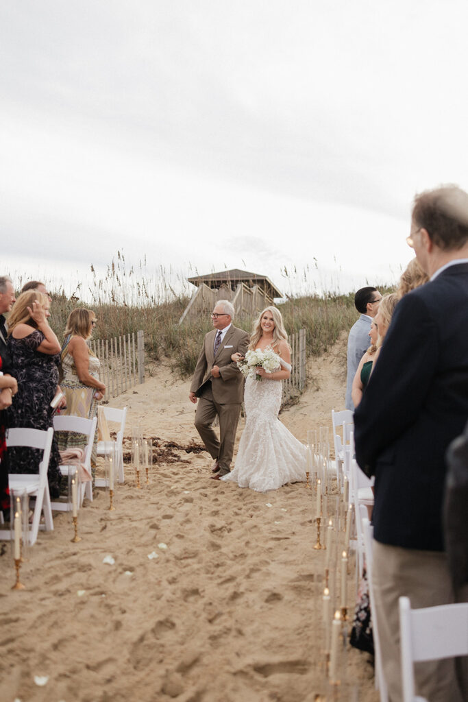 An Elegant Outer Banks Wedding with the Most Iconic Pool Exit Ever!