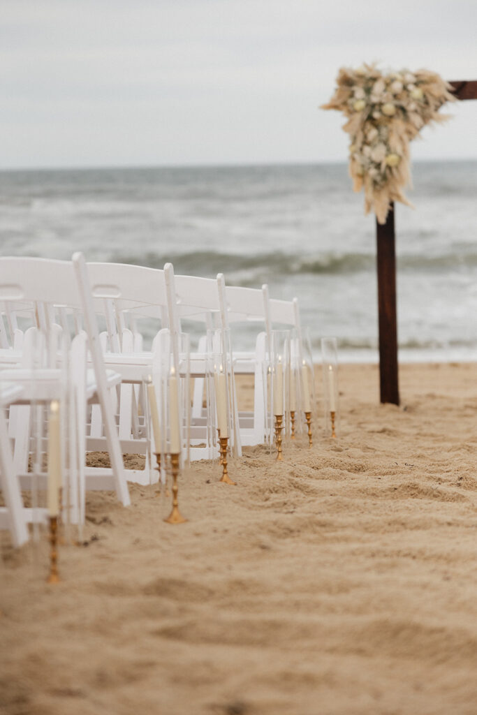 beautiful beach wedding ceremony