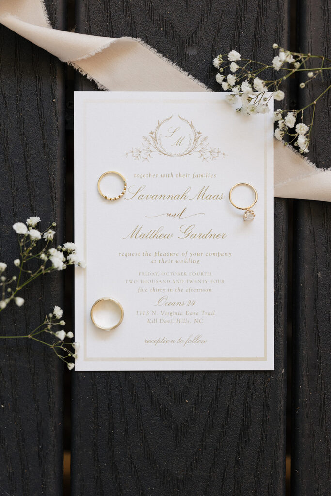beautiful wedding invitation