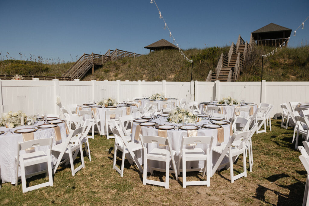 An Elegant Outer Banks Wedding with the Most Iconic Pool Exit Ever!