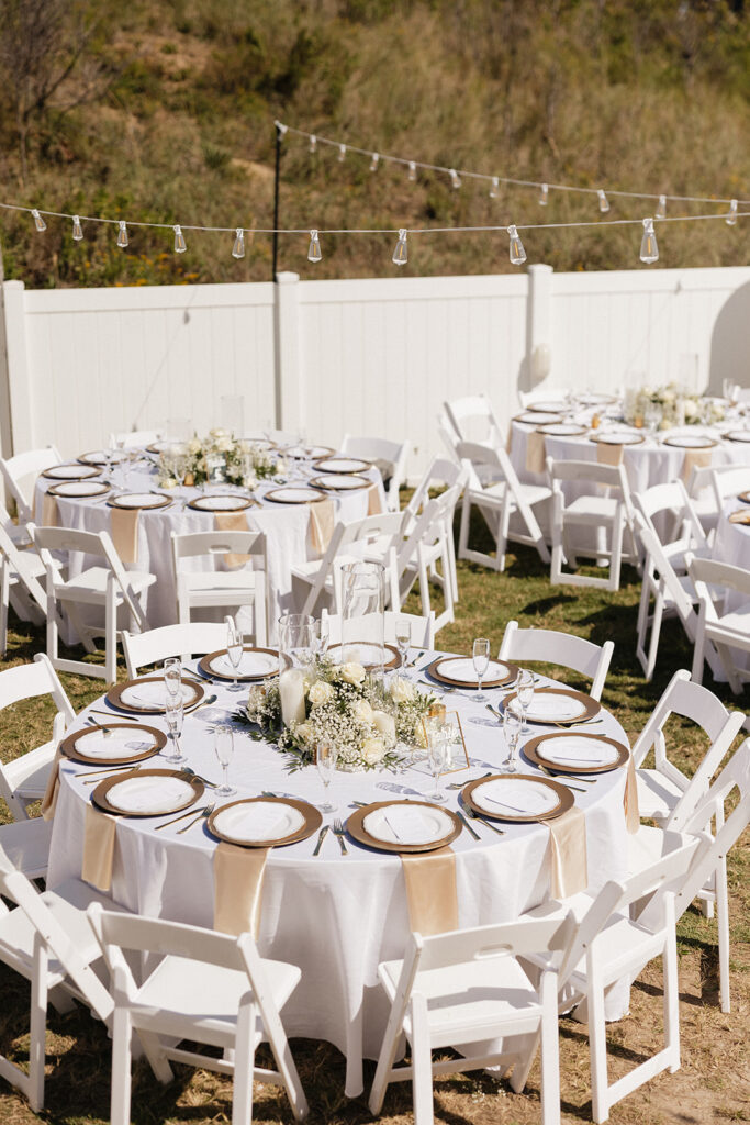 elegant reception decor