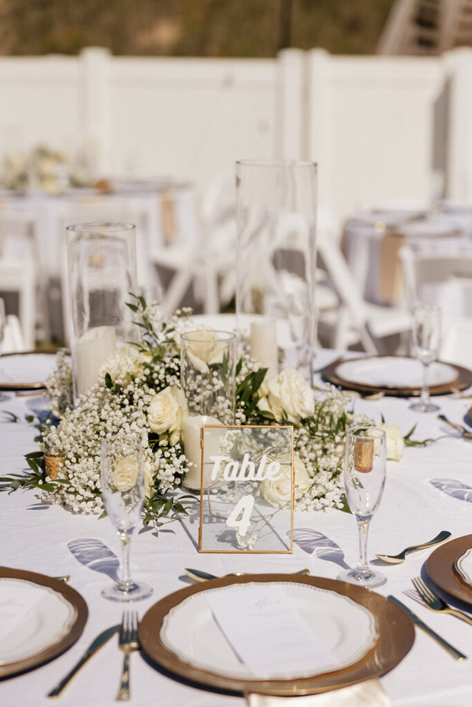 beautiful details at the elegant reception