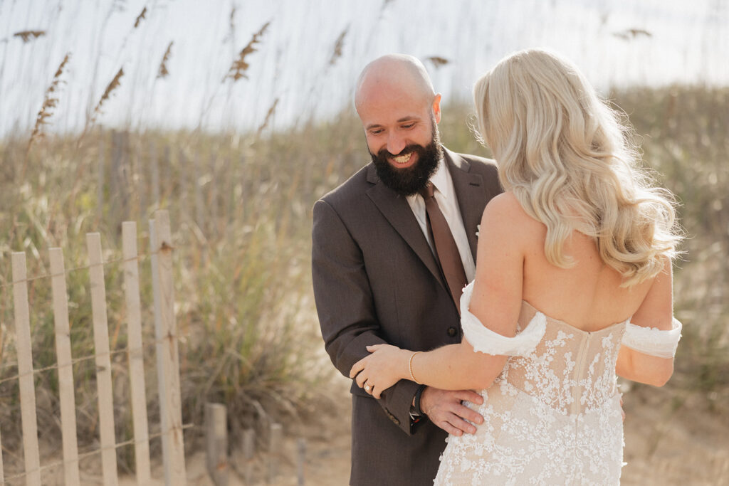 An Elegant Outer Banks Wedding with the Most Iconic Pool Exit Ever!