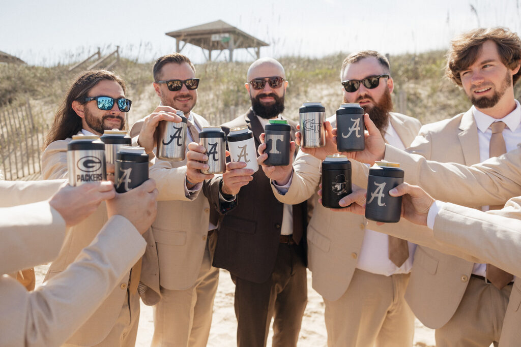 An Elegant Outer Banks Wedding with the Most Iconic Pool Exit Ever!