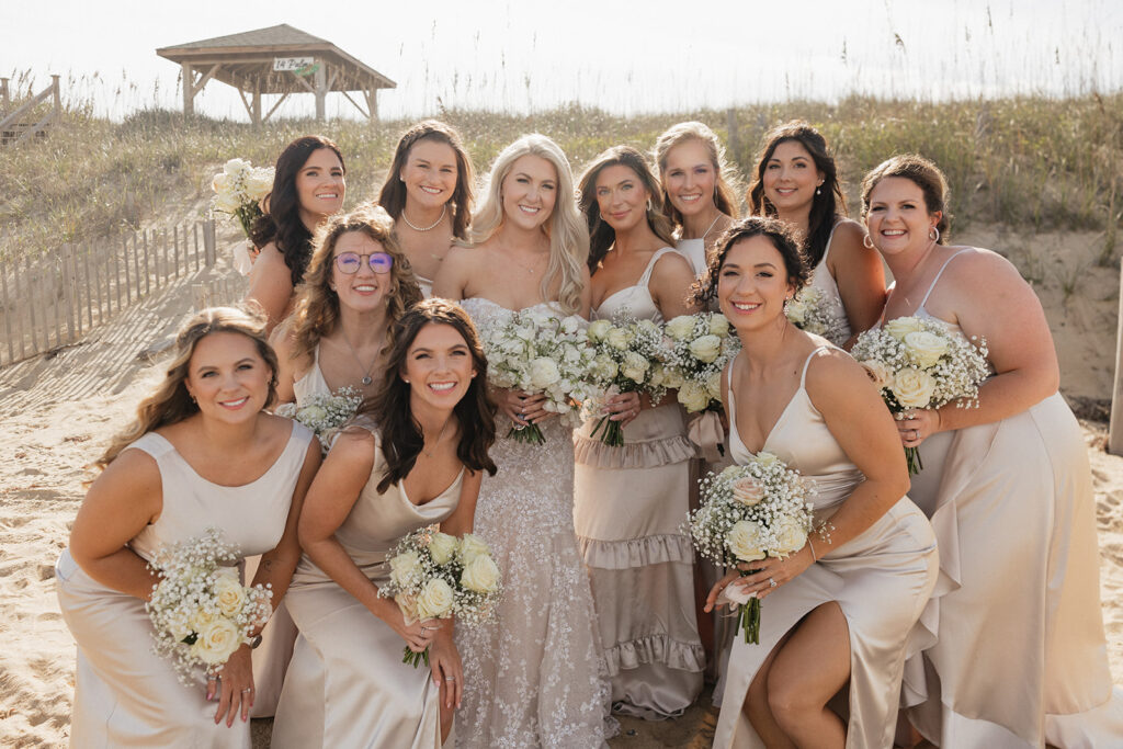 portrait of the bride and her friends