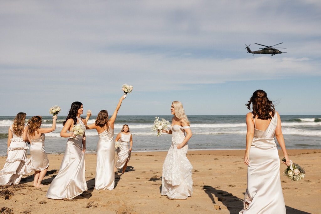 An Elegant Outer Banks Wedding with the Most Iconic Pool Exit Ever!
