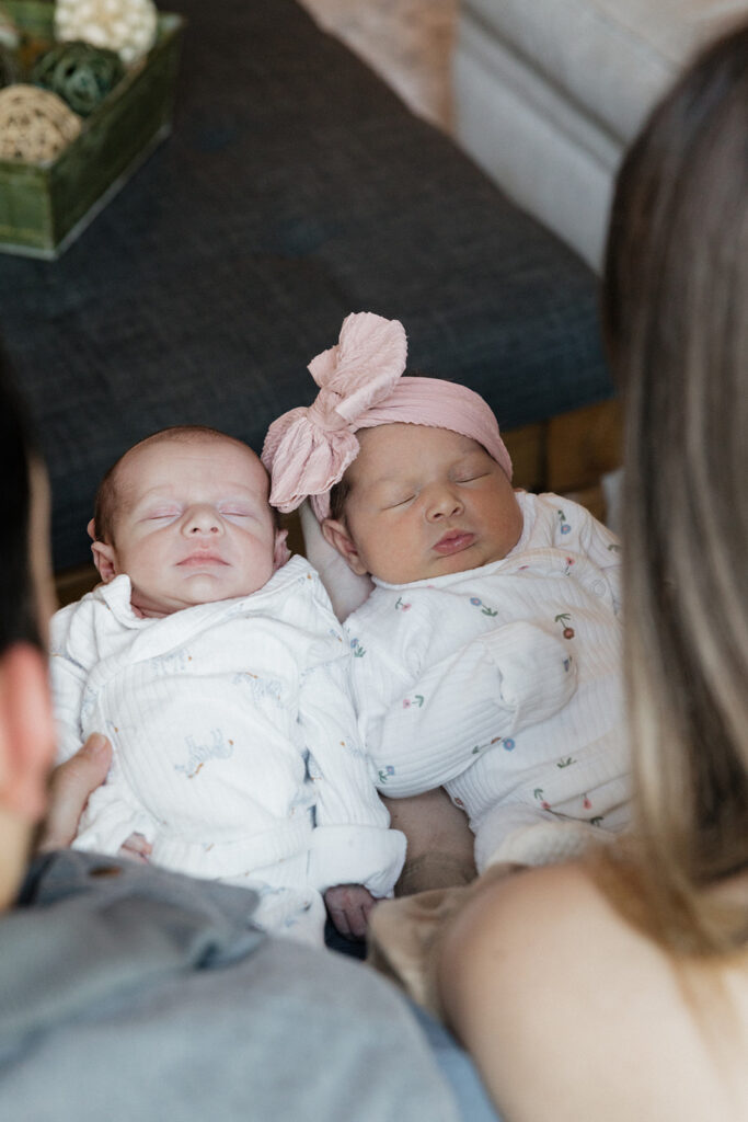 cute picture of the newborn twins