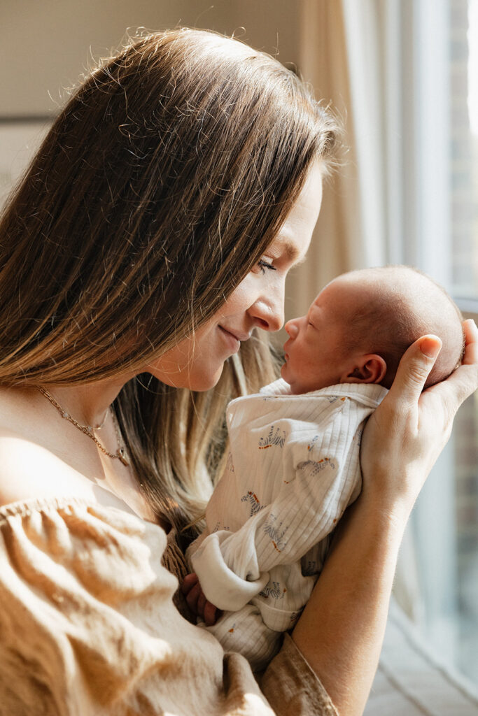 mom with her newborn