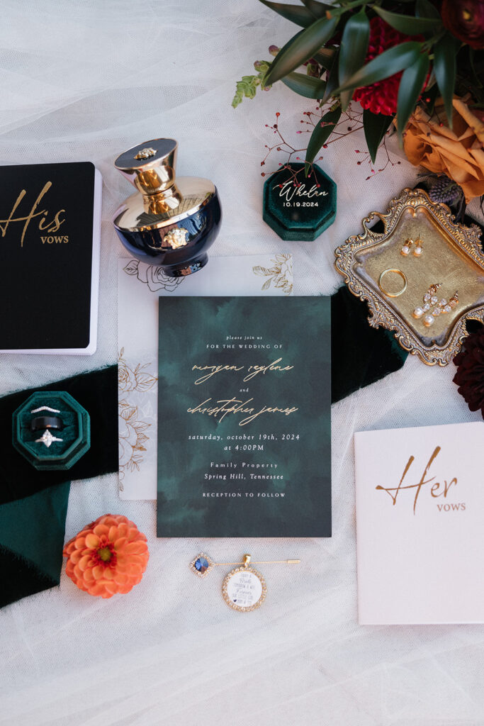 stunning and elegant wedding details