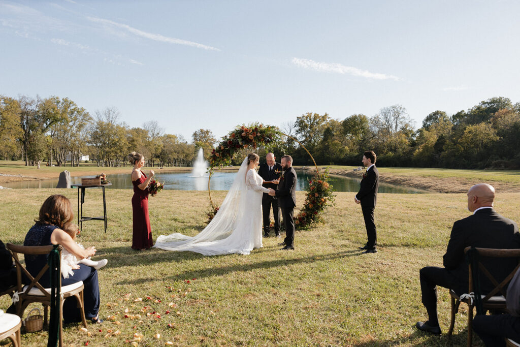 A Cozy, Colorful Tennessee Backyard Wedding with Vintage Speakeasy Vibes