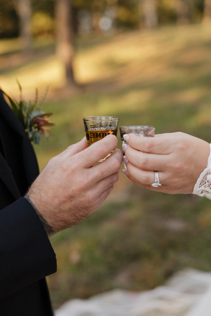 A Cozy, Colorful Tennessee Backyard Wedding with Vintage Speakeasy Vibes