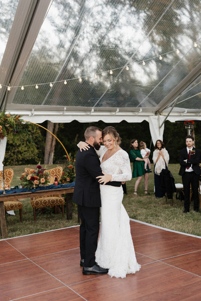 A Cozy, Colorful Tennessee Backyard Wedding with Vintage Speakeasy Vibes