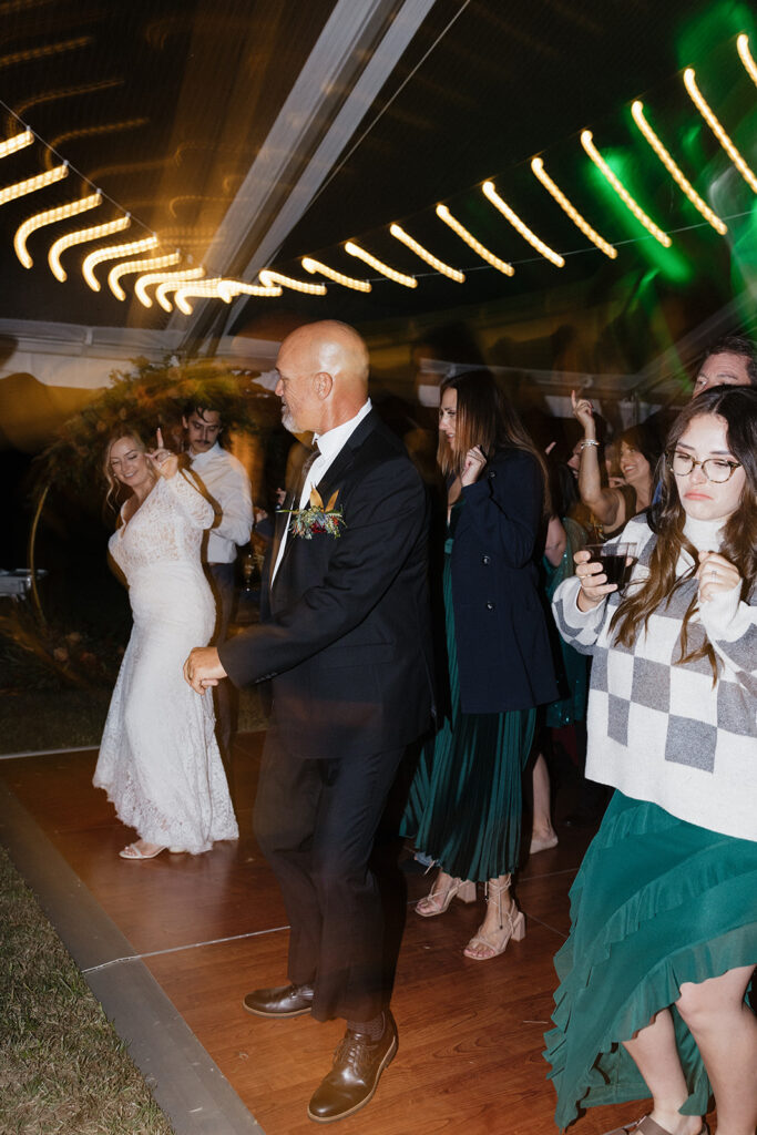A Cozy, Colorful Tennessee Backyard Wedding with Vintage Speakeasy Vibes