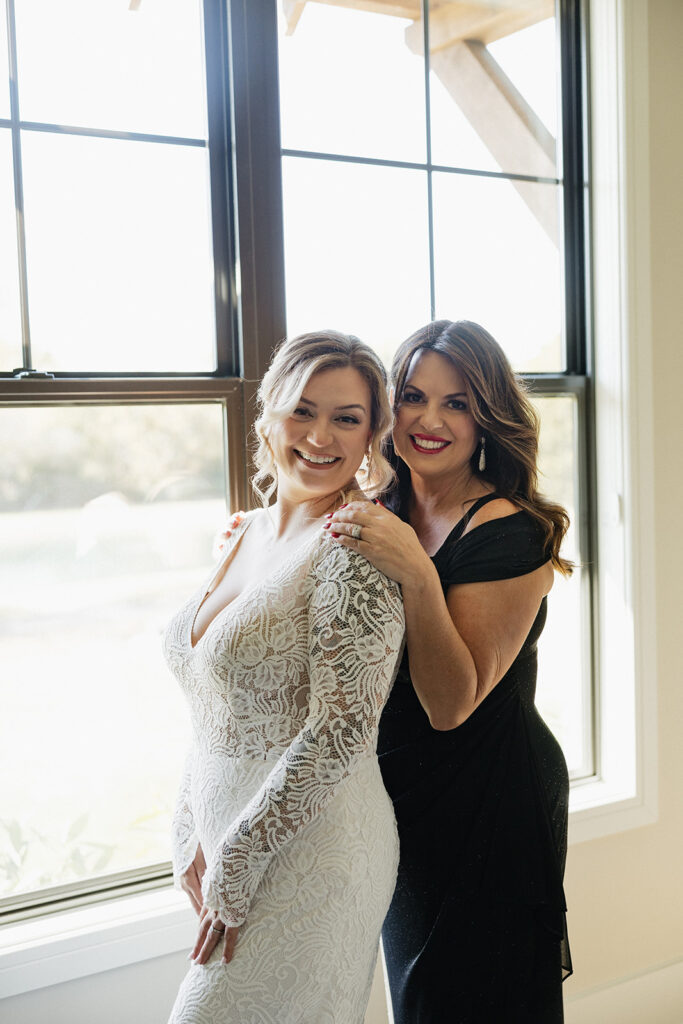 cute picture of the bride and her mom