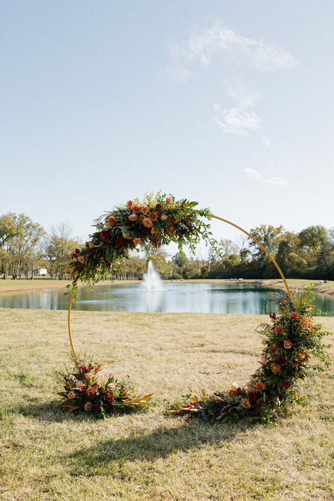stunning ceremony backdrop