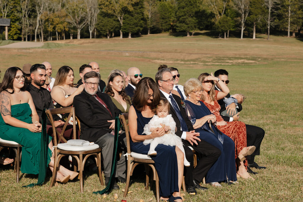 guests at the wedding ceremony
