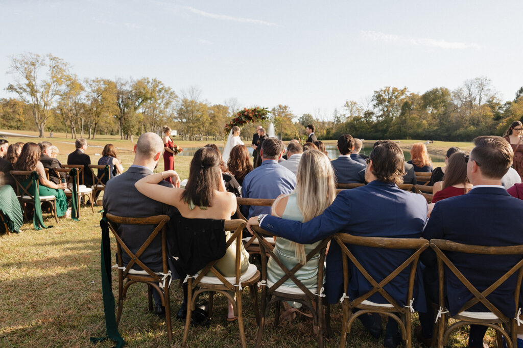 guests at the intimate ceremony