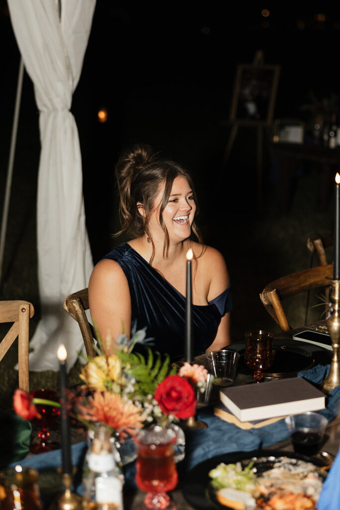 A Cozy, Colorful Tennessee Backyard Wedding with Vintage Speakeasy Vibes