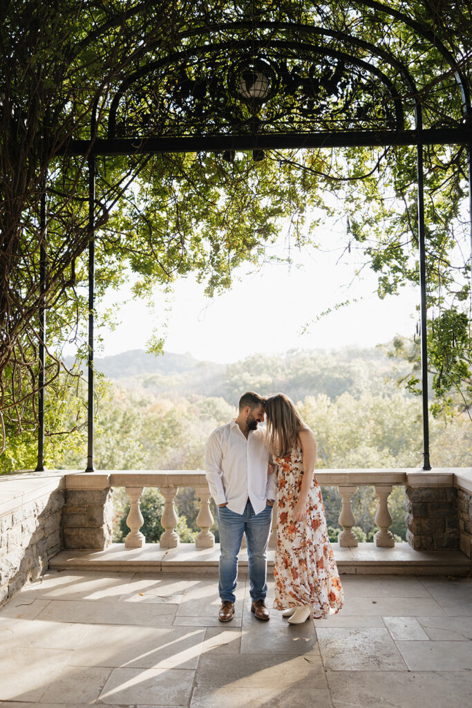 cute couple at their dream engagement photoshoot