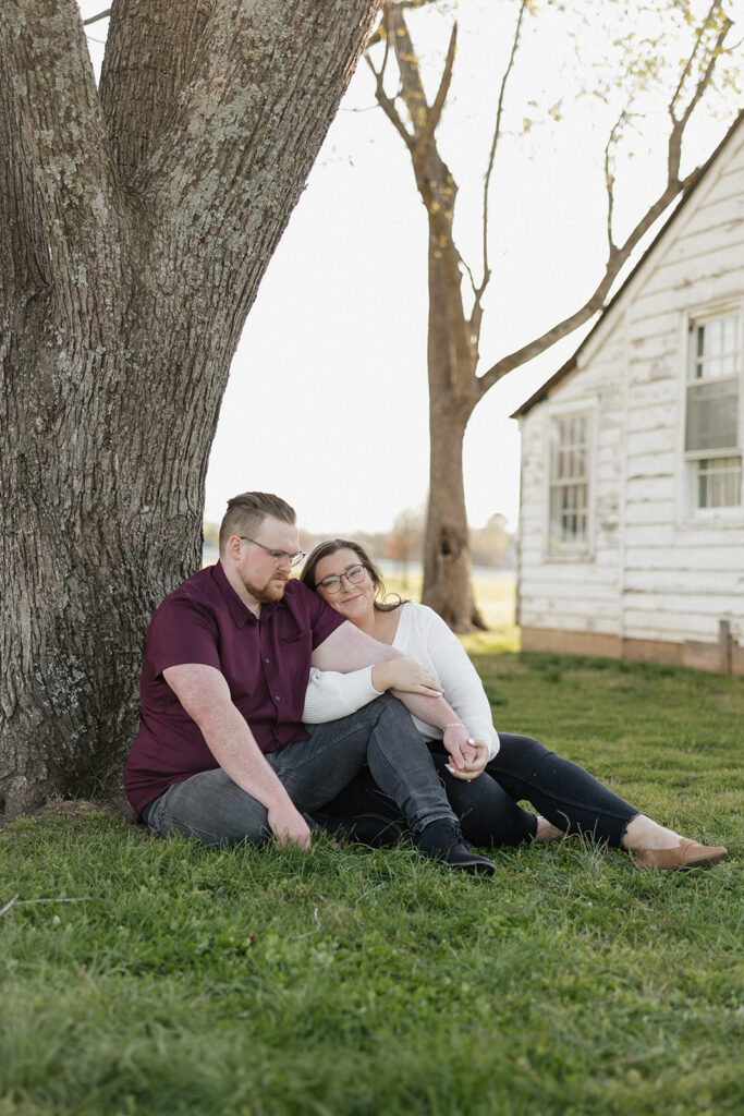 newly engaged couple at their dream photoshoot in nashville