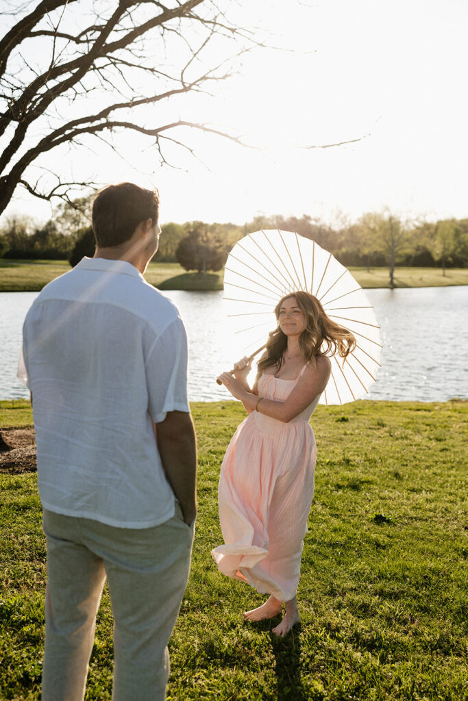 playful engagement photos in nashville
