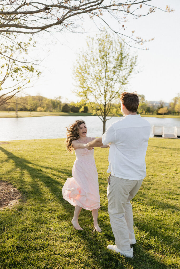 Sweet Summertime Romance: Selina & Jeff’s Harlinsdale Park Engagement Session