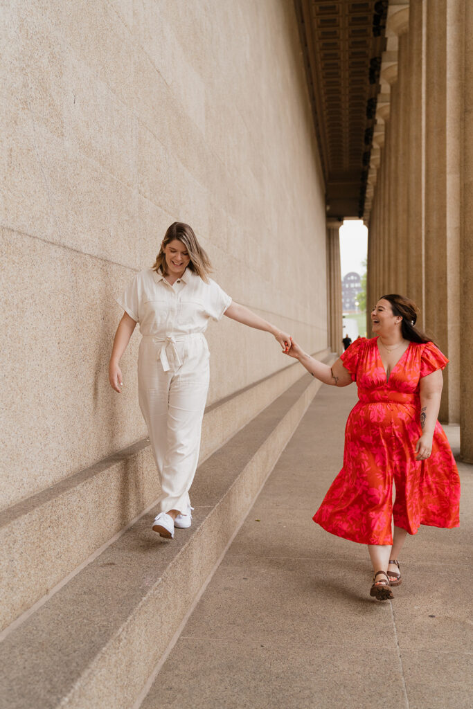 fun proposal at their elopement