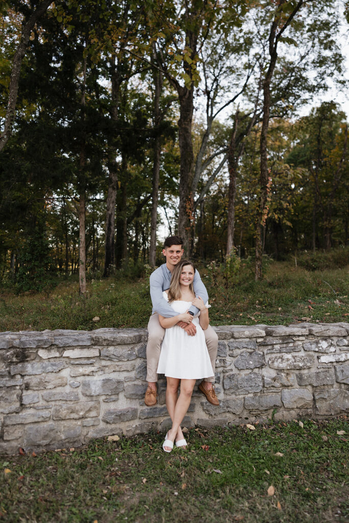 cute couple at their surprise proposal