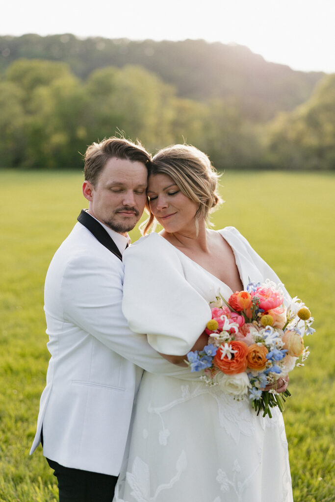 golden hour bridal portraits in nashville