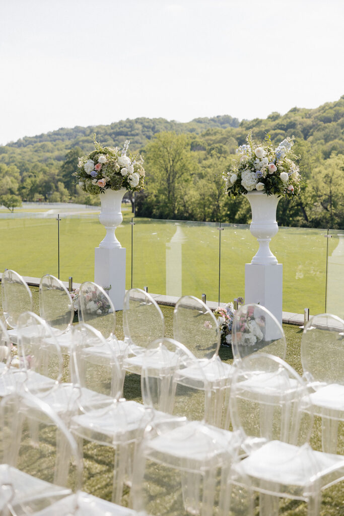 beautiful details at the elegant and timeless ceremony