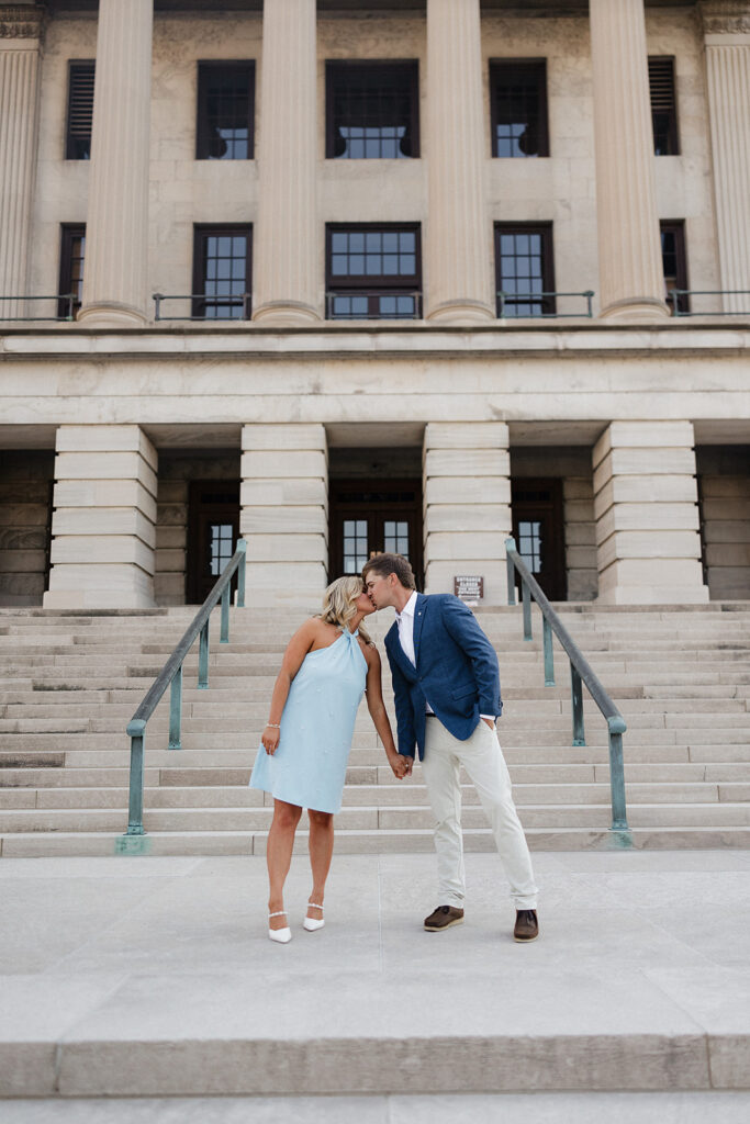 cute picture of the newly engaged couple