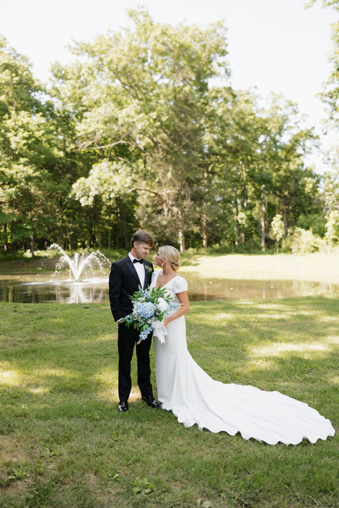 cute couple at their dream nashville wedding