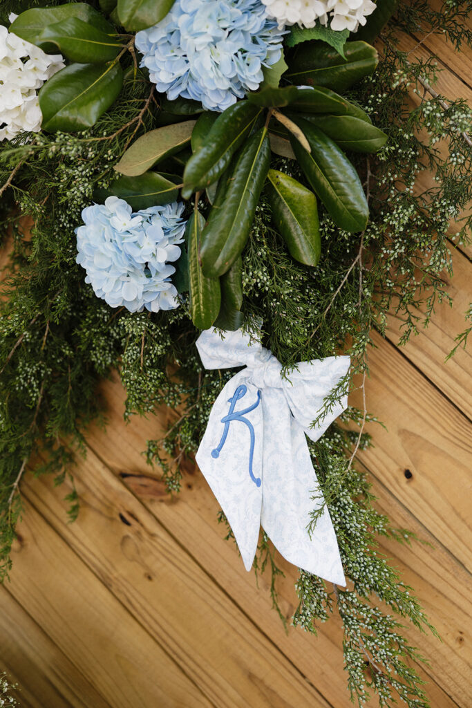 cute flowers at the romantic ceremony