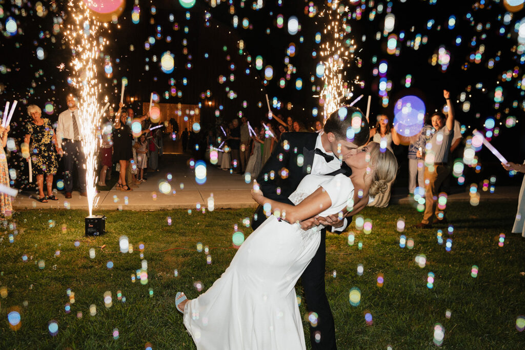 cute couple at their dream wedding day