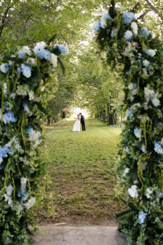 golden hour bridal portraits 